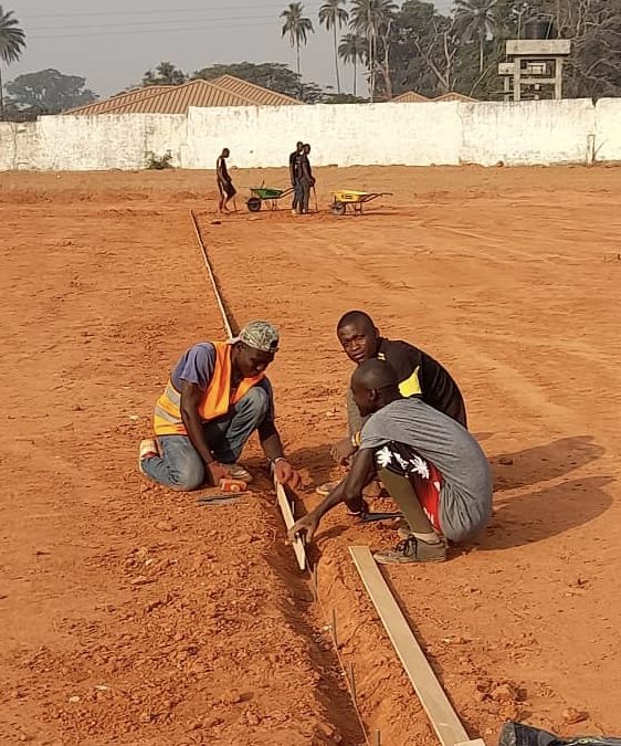 Reprise des travaux au Stade Fode Fissa de Kindia